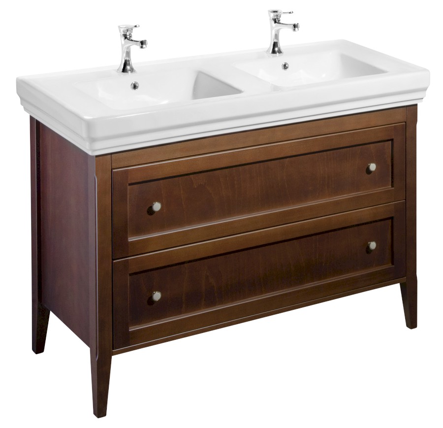 CR325 (58716) CROSS umyvadlová skříňka 116x77,5x49,5cm, 2x zásuvka, buk CR325