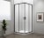 EASY BLACK čtvercová sprchová zástěna 900x900mm, čiré sklo EL5115B