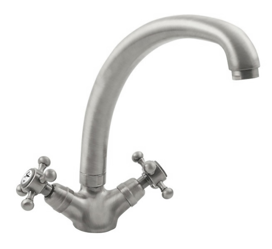 3118 (34778) ANTEA stojánková dřezová baterie, výška 265mm, nikl 3118