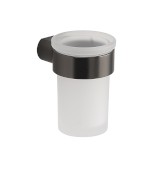 PI1081 (58189) PIRENEI sklenka, mléčné sklo, gun metal PI1081