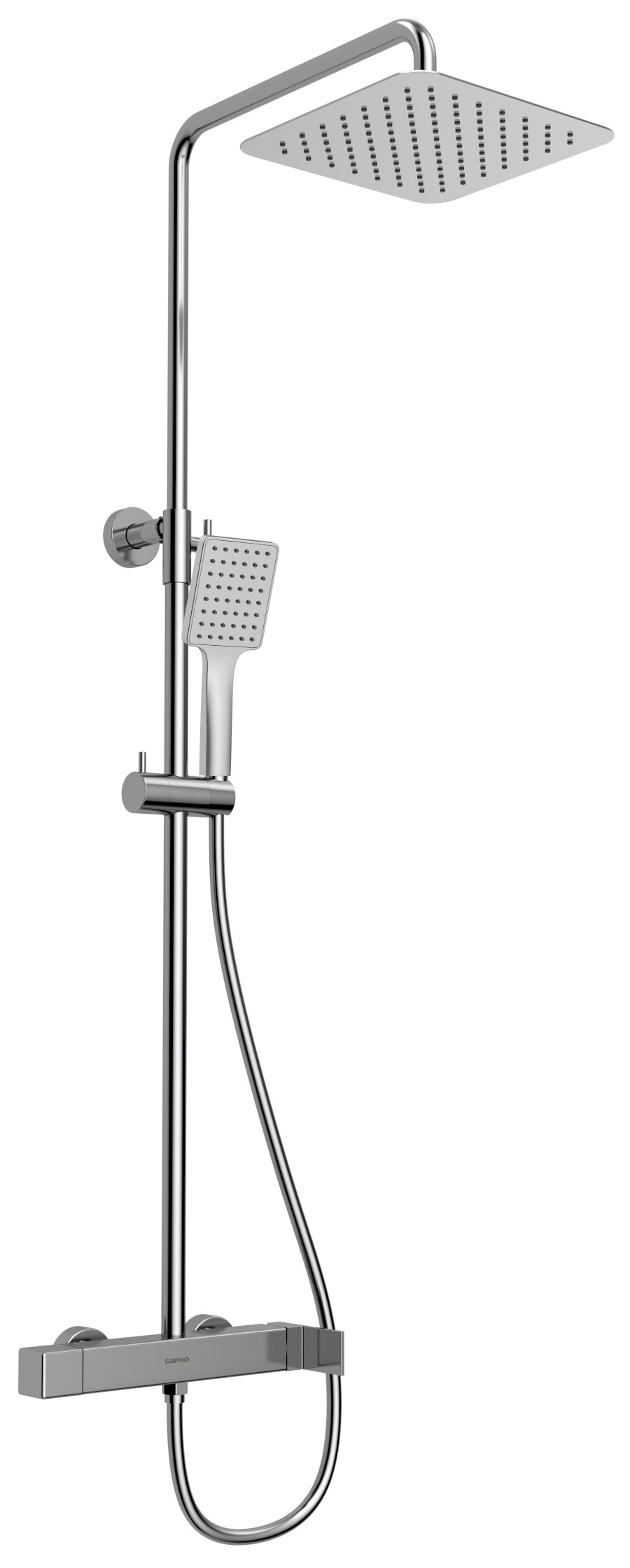 CM139 (53055) CUBEMIX sprchový sloup s pákovou baterií, chrom CM139