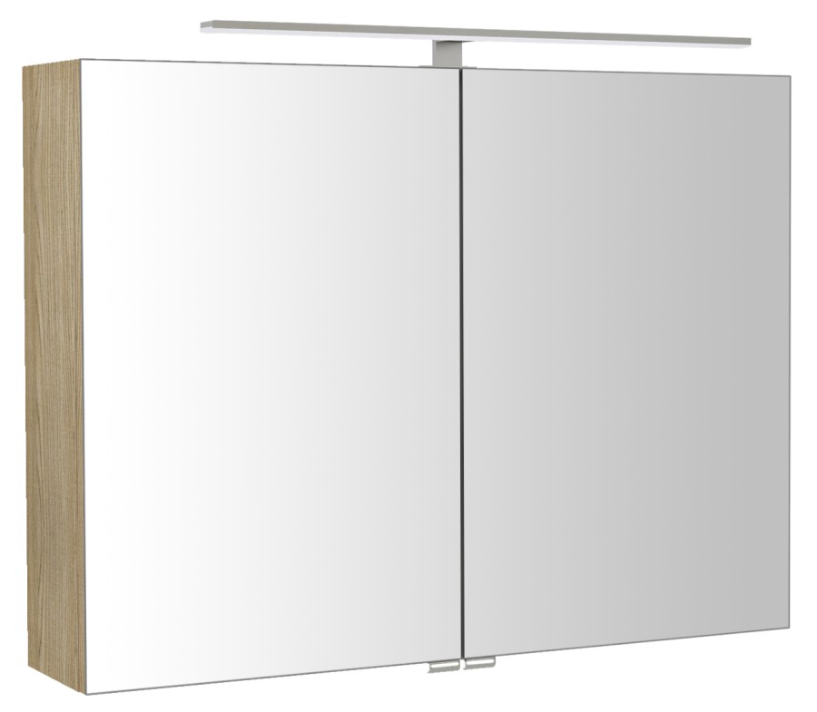 RIWA galerka s LED osvětlením, 81x70x17cm, jilm bardini RIW080-0013