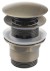 Umyvadlová výpust 5/4“, click-clack, velká zátka, 30-45mm, tmavý bronz TF7001A