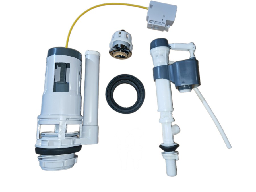 Splachovací souprava s DUAL tlačítkem 49 mm, spodní napouštění 1/2