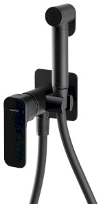 SPY podomítková bidetová baterie se Stop sprškou, černá mat PY13/15