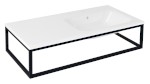 SKA konzole pod umyvadlo/desku 100x22x51cm, černá mat SKA810