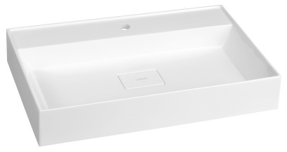 GODIVA umyvadlo, litý mramor, 68x44cm, bílá GU068