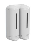 A94801 (58287) SHOWER MEDIUM dvojitý dávkovač tekutého mýdla, 2x250ml, bílá A94801