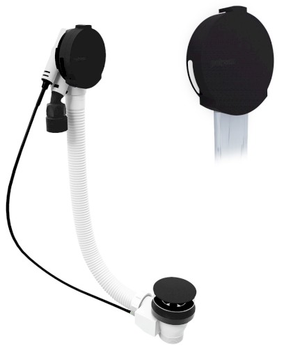 MARBLE vanová souprava s napouštěním, bovden, délka 800mm, černá mat 11052.21