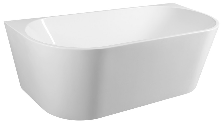 TAJO nástěnná stojící vana, 170x80cm, bílá E1980