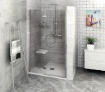 FORTIS sprchové dveře do niky 1200mm, čiré sklo, levé FL1412L