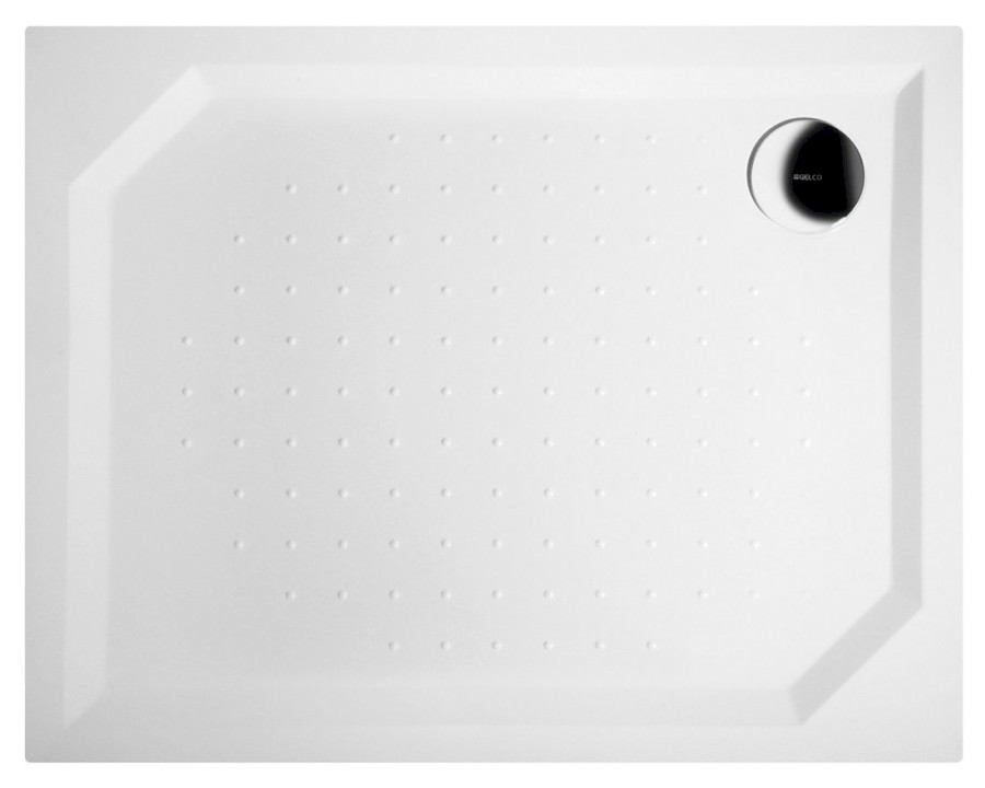 SARA sprchová vanička z litého mramoru, obdélník 100x80cm, bílá GS10080