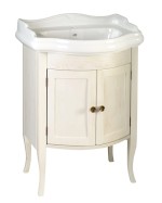 RETRO umyvadlová skříňka 60x80x45cm, starobílá 1684