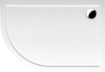 RENA R sprchová vanička z litého mramoru, čtvrtkruh 120x90cm, R550, pravá, bílá 65611