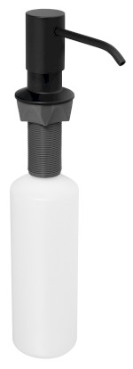 SP023B (46194) Zápustný dávkovač mýdla, kulatý, černá mat SP023B
