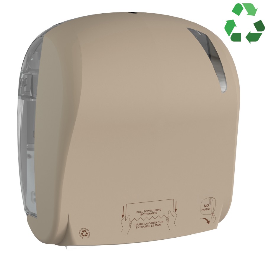 A88410SD (53265) SKIN zásobník na papírové ručníky v roli, Autocut, 33x37,1x22,1cm, ABS, písková A88410SD