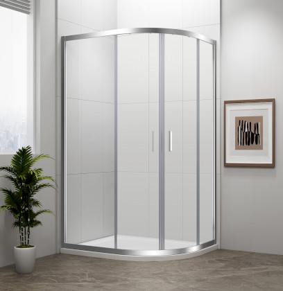 EASY čtvrtkruhová sprchová zástěna 1100x800mm, L/R, čiré sklo EL2415