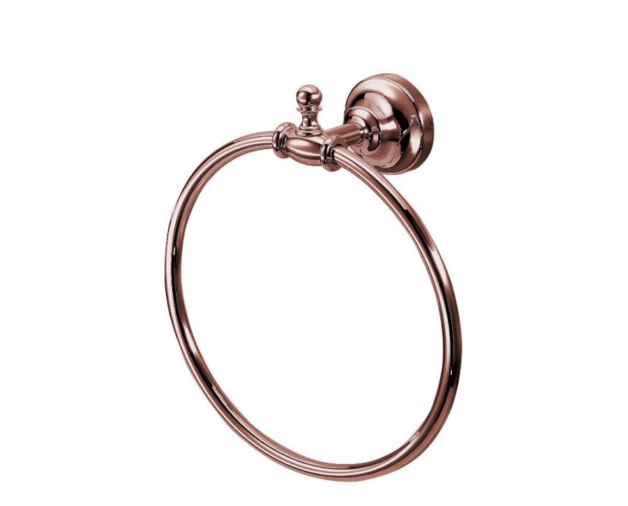 PERLA držák ručníků kruh, růžové zlato PE0157