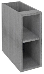 ODETTA skříňka spodní policová 20x50x43,5cm, dub stříbrný DT200-1111