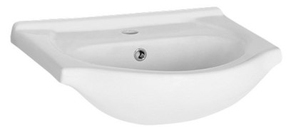 SIMPLEX ECO keramické umyvadlo, nábytkové, 55x44 cm, bílá NDHF055