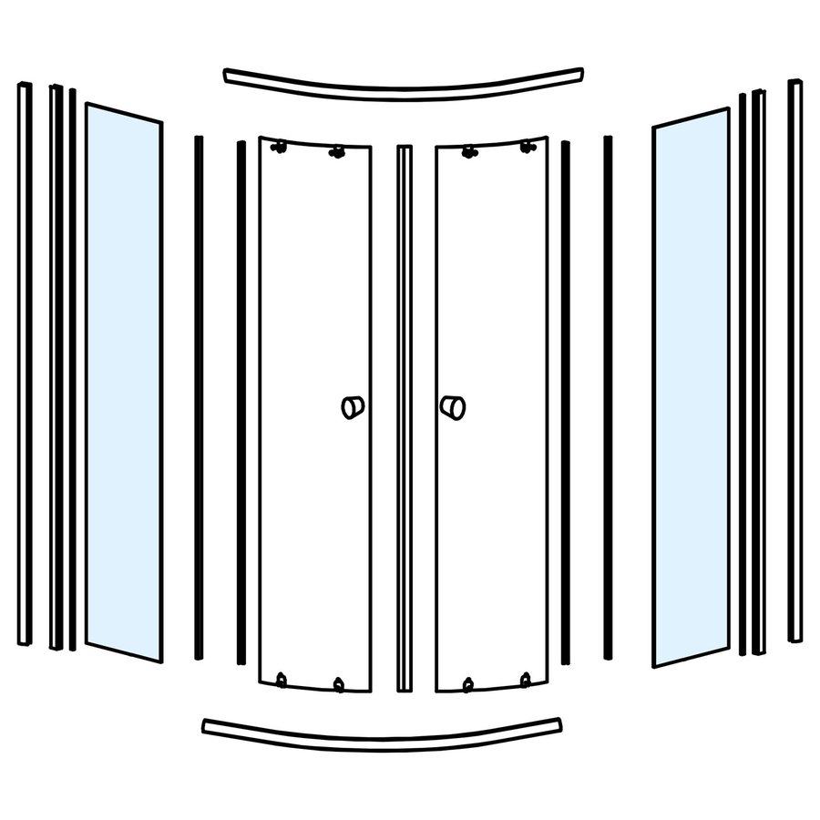 HLS800 sklo k pevné části NDHLS800-02