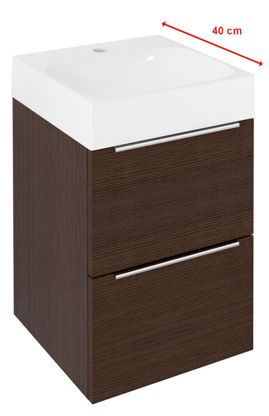 EMONA umyvadlová skříňka 39,4x55x39cm, borovice rustik EM040-1616