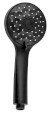 Ruční masážní sprcha, 4 režimy sprchování, silikon trysky, průměr 101mm, ABS/černá mat 1204-02B