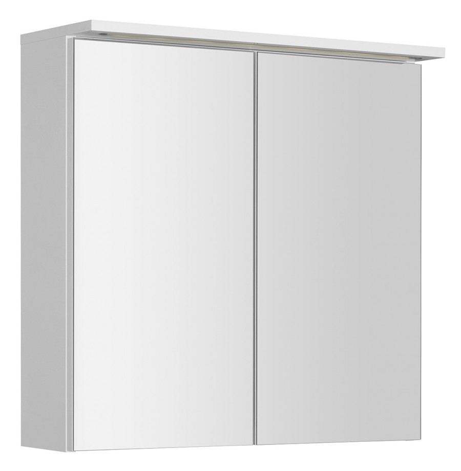 WGL70S (60962) KAWA STRIP galerka s LED osvětlením 70x70x22cm, bílá WGL70S