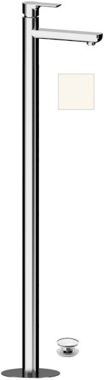 PAX umyvadlová baterie s připojením do podlahy, bílá mat XA16/14