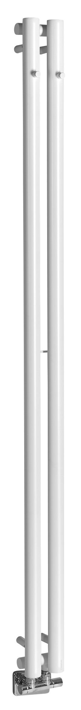 PILON otopné těleso 122x1800mm, se dvěma háčky pro ručník, bílá mat IZ125T