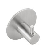 Samolepící háček, kulatý, nerez mat 32201