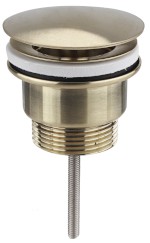 Umyvadlová výpust 5/4“, neuzavíratelná, velká zátka, 10-55mm, zlato mat 542.742.5GB