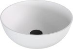 BANERA ROUND umyvadlo na desku, litý mramor, průměr 39cm, bílá mat 14337MAT