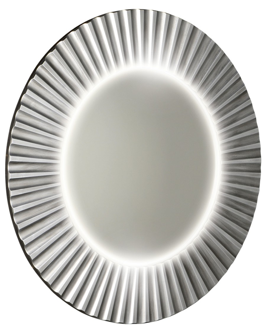 PD752 (60437) PRIDE STRIP kulaté zrcadlo s LED osvětlením v rámu ø 75cm, stříbrná PD752