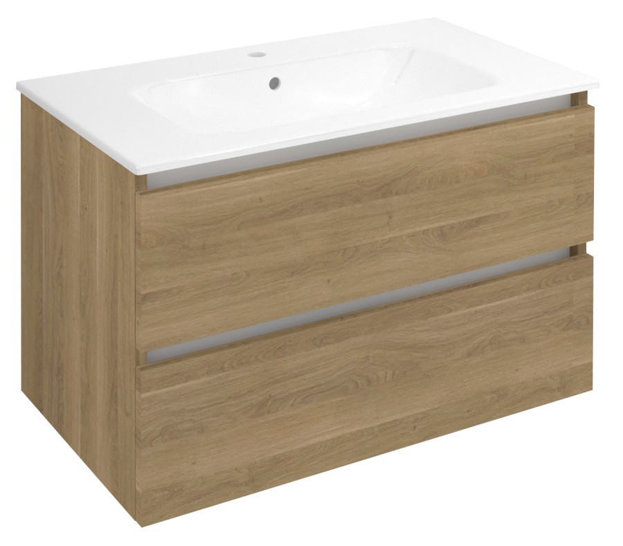 EZ801-2525 (60291) EZARA umyvadlová skříňka 79,8x52x46cm, dub cuneo EZ801-2525