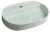 INFINITY OVAL keramické umyvadlo na desku, 60x40cm, zelená mint 10NF65060-2T