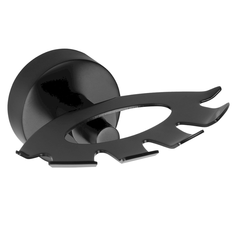 X-ROUND BLACK držák kartáčků, černá mat XR901B