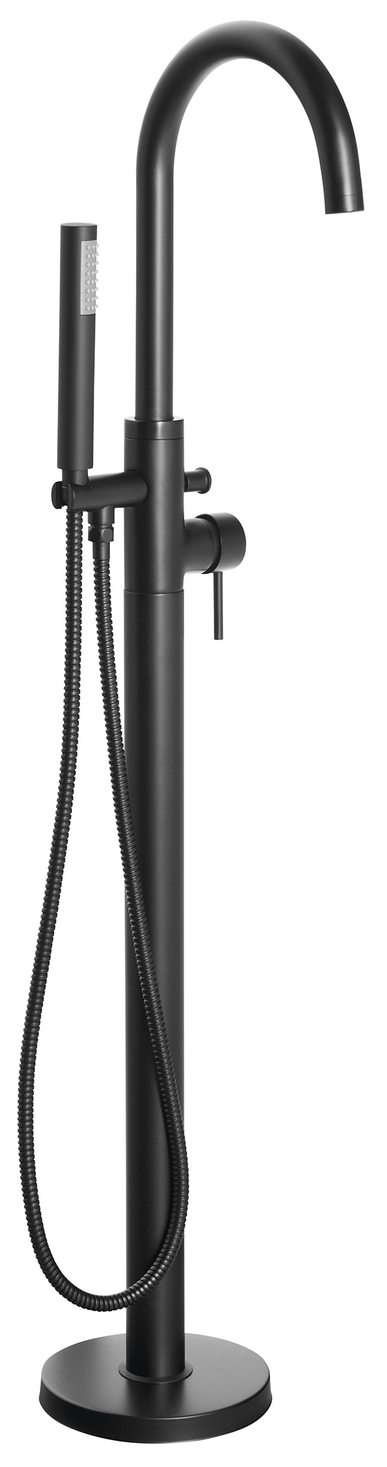 CETO vanová baterie s připojením do podlahy, černá mat BV357B