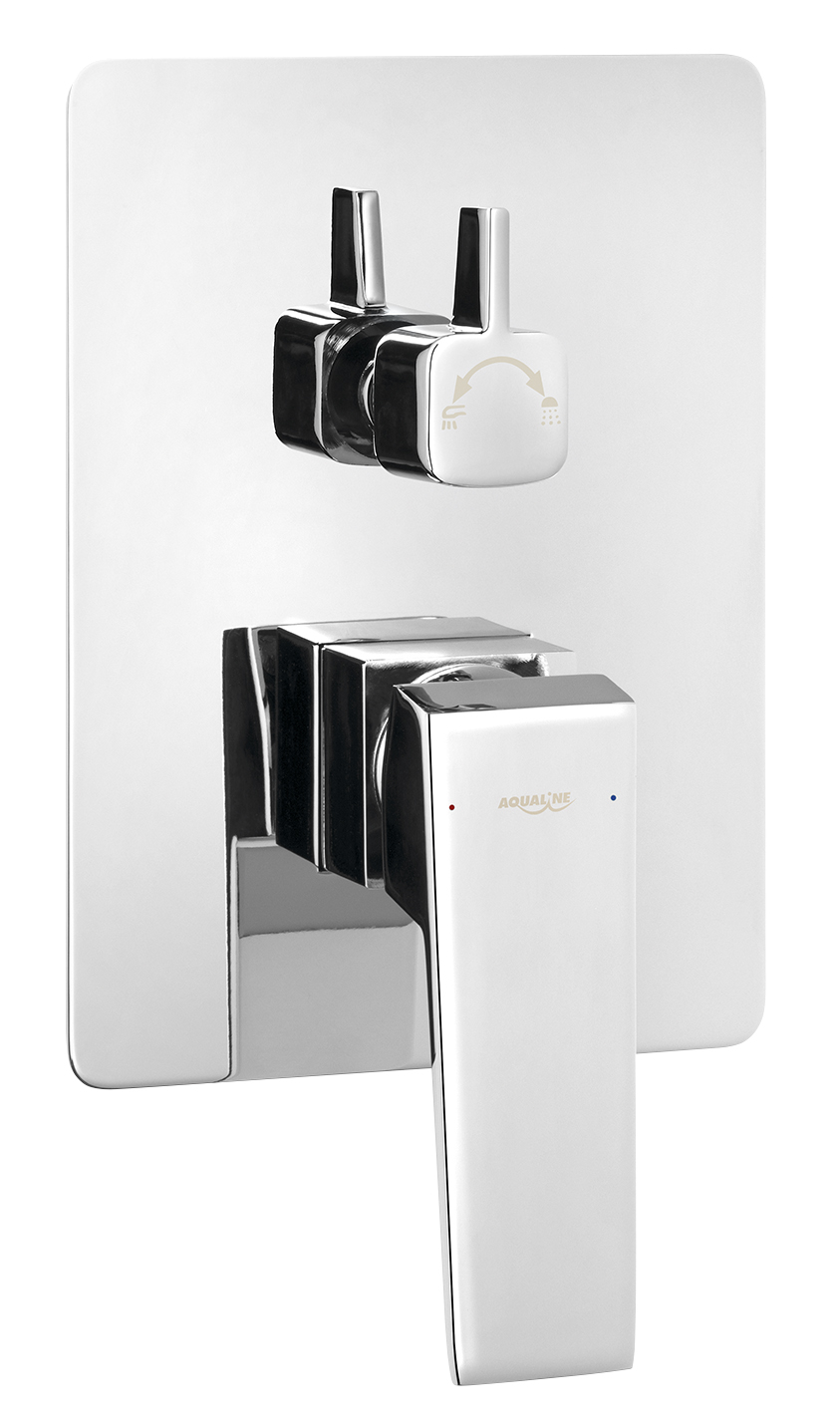 RITMO podomítková sprchová baterie, box, 2 výstupy, chrom RT042