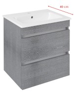 EZ492-1111 (60265) EZARA umyvadlová skříňka 48x54x39cm, dub stříbrný EZ492-1111