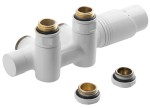 600.331.4 (52811) WICHER COMBI připojovací sada termostatická pro středové připojení 50mm, bílá 600.331.4