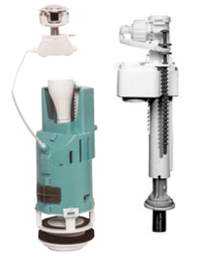 Splachovací souprava, STOP tlačítko, spodní napouštění 1/2