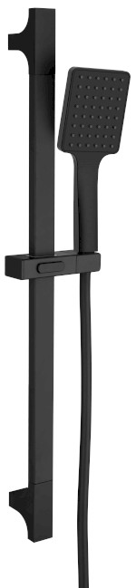 SC815B (59005) Sprchová souprava hranatá, posuvný držák 680mm, černá mat SC815B