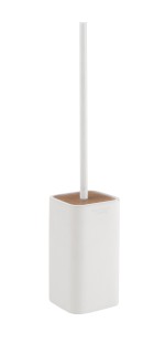 133302 (57899) NINFEA WC štětka na postavení, bílá/bambus 133302