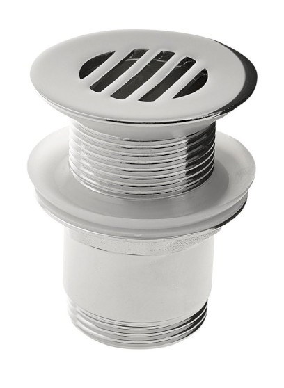 Umyvadlová výpust 5/4“, neuzavíratelná, design zátka, 25-50mm, chrom CV2009