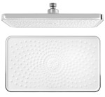 SK851 (53339) Hlavová sprcha, 300x180mm, silikon trysky, ABS/chrom/bílá SK851