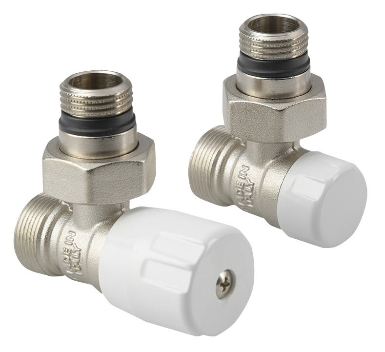 ECO připojovací sada rohová, nikl/bílá CP9810S