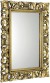 SCULE zrcadlo ve vyřezávaném rámu 80x120cm, zlatá IN316