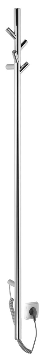 PASADOR elektrický sušák ručníků, kulatý, 150x1500 mm, 30 W, nerez lesk ER175V