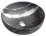 AR435CM (58537) RONDANE keramické umyvadlo na desku Ø 41cm, carnico mramor AR435CM